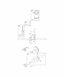Cam Crankshaft Piston Group Valves Diagram and Parts List for  Briggs and Stratton Engine